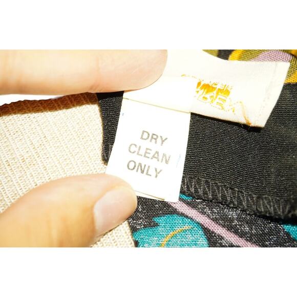 Vintage David Warren New York Floral Button-Up  Dress – Made in USA – Size 10 - Picture 9 of 12